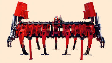 Subsoiler SSDR NON-STOP Rear view, without roller