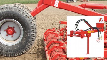 Rear chassis with tyres 10,0/75-15,3 incl. drawbar with lower link connection