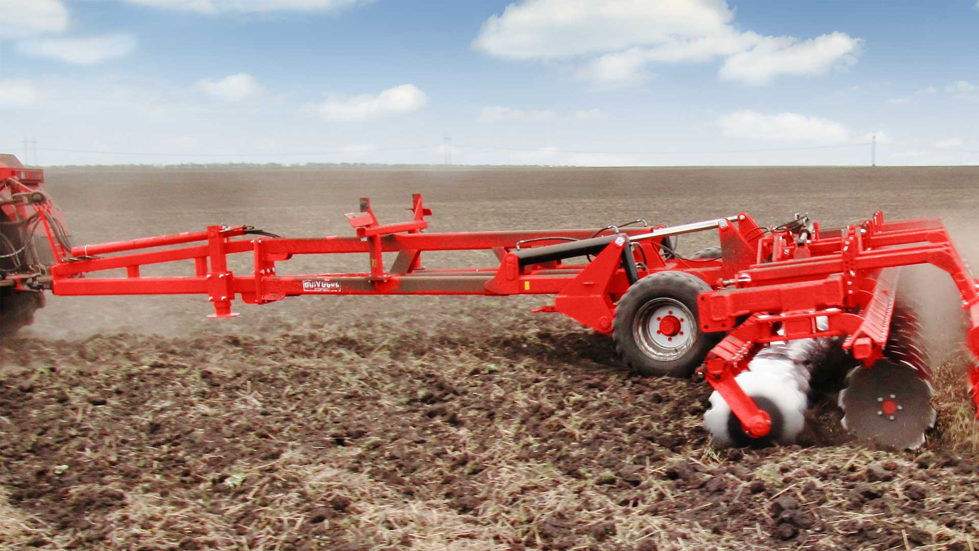 Compact disc harrows, trailed Quivogne